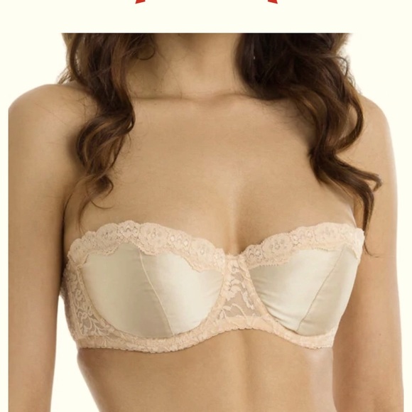 Ampere Lily Strapless Bra 32d & 34F Beige - Picture 1 of 6